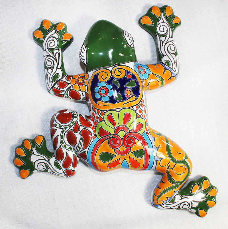 Small Wall Frog- 10.5" X 10.5" (Green)-   LICXWF197