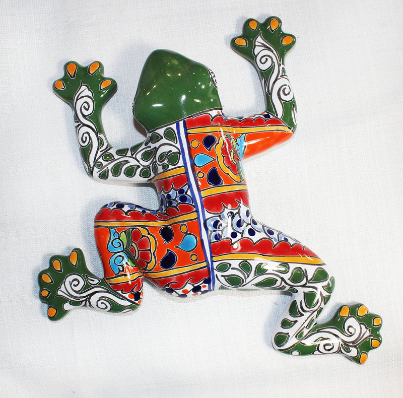 Small Wall Frog- 10.5" X 10.5" (Green)-   LICXWF197