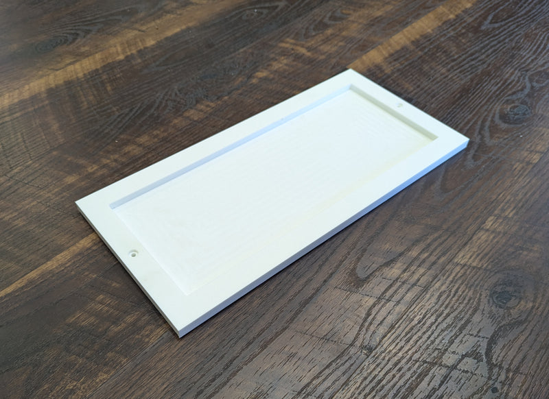 HDPE White Horiz. 3 Number Frame