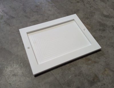 HDPE White Horiz. 2 Number Frame