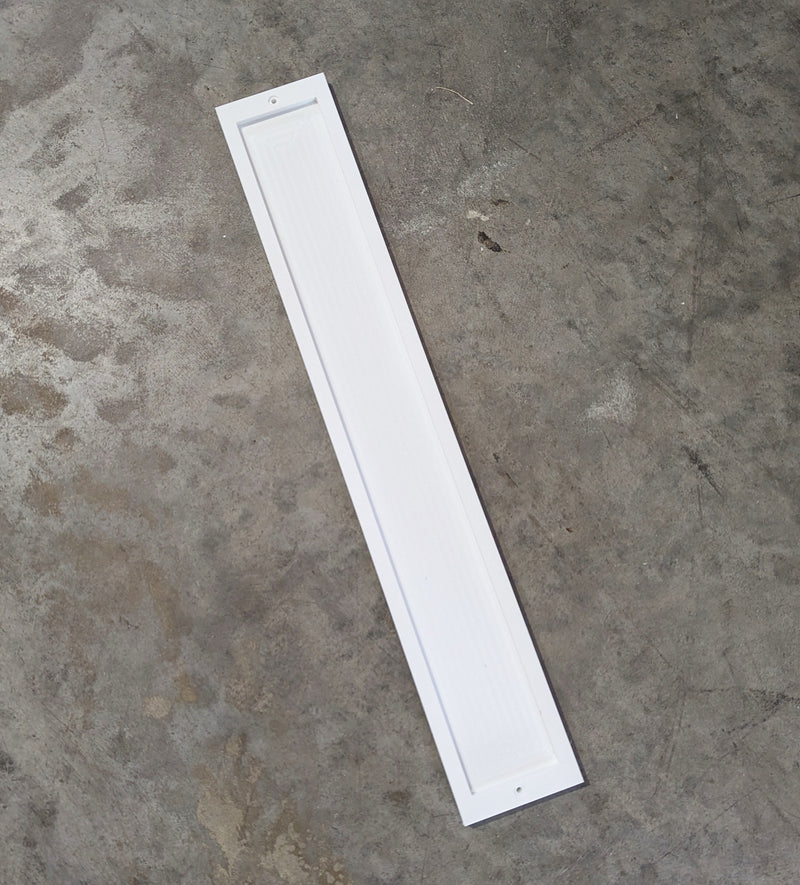 HDPE White Vert. 3 Number Frame