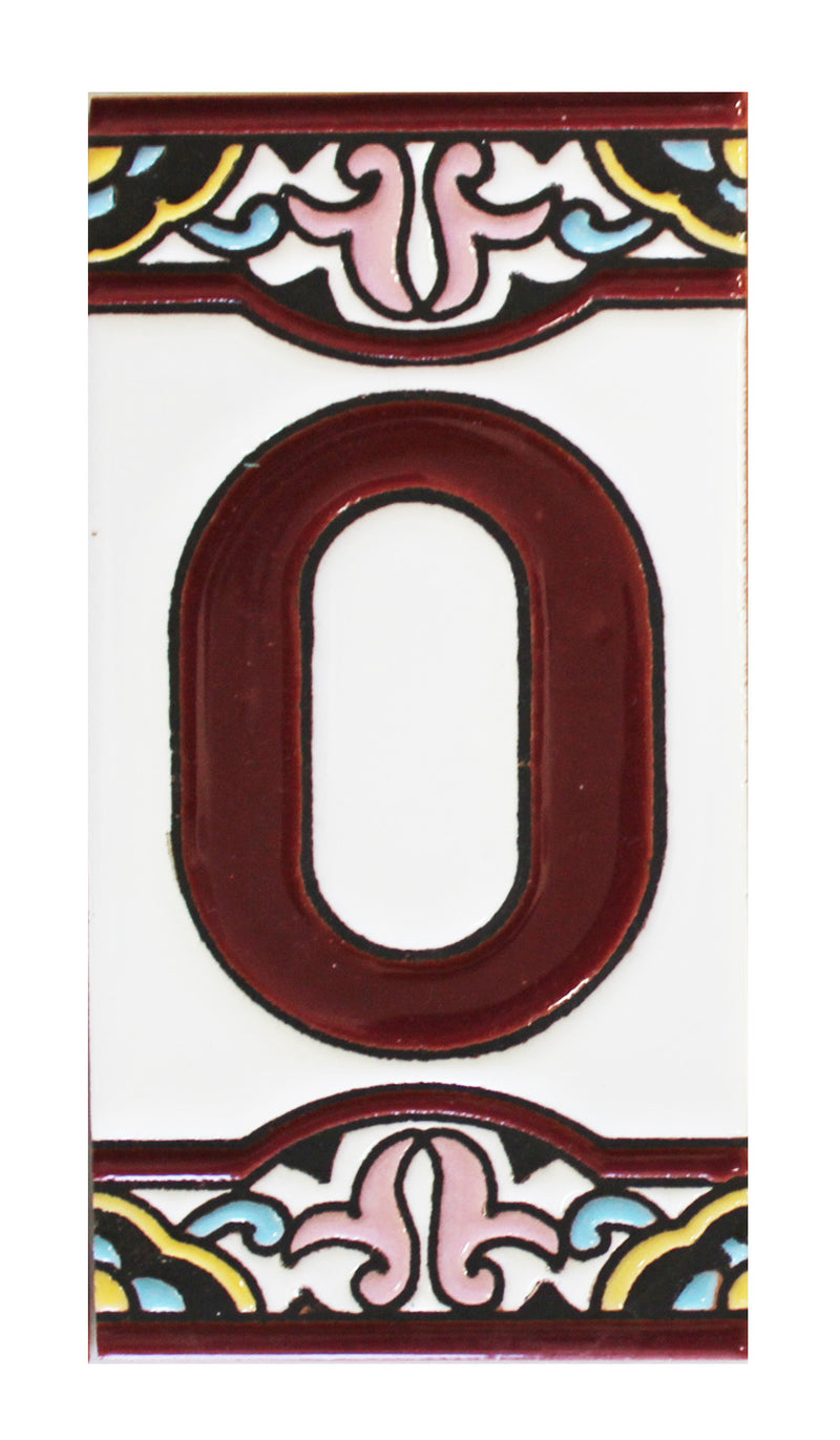 Barcelona 0 Spanish Ceramic House Number 6in