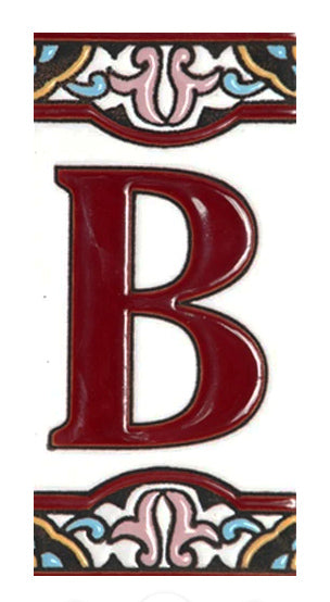Barcelona Spanish Ceramic House Letter B 6in   XBB