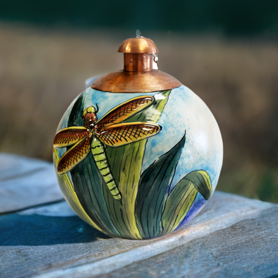 Museum Dragonfly Ceramic Tabletop Torch
