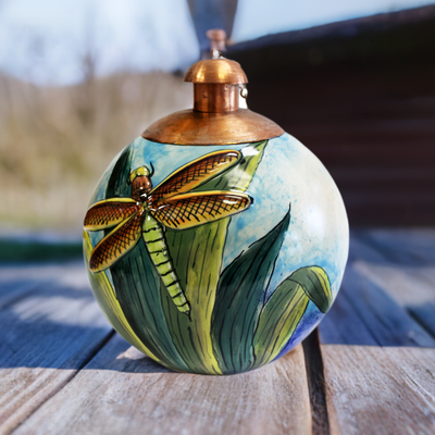 Museum Dragonfly Ceramic Tabletop Torch