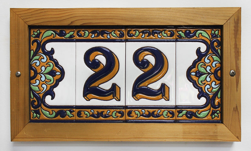Cedar Frame for 3 Numbers--HBS2