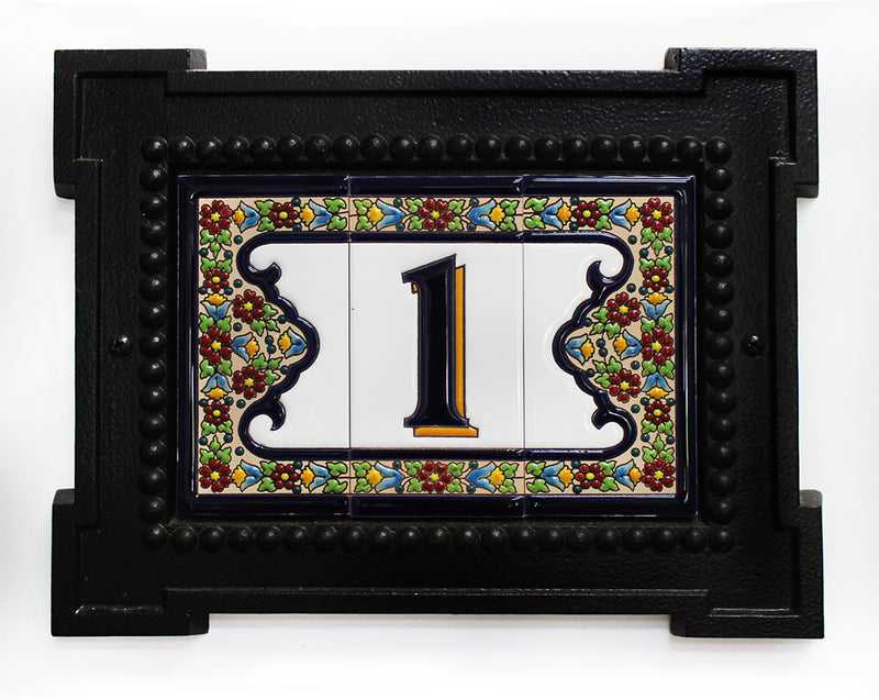 Pearl Powder-Coated Aluminum Frame for 2 Numbers--FUNP2-01