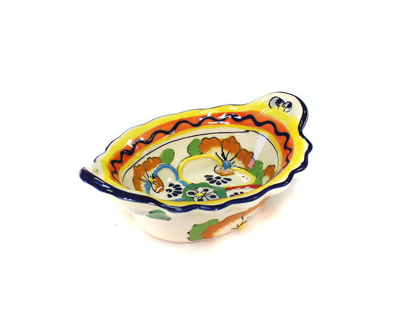 Oval Bowl with handles   4.5"x7"-   QA0058