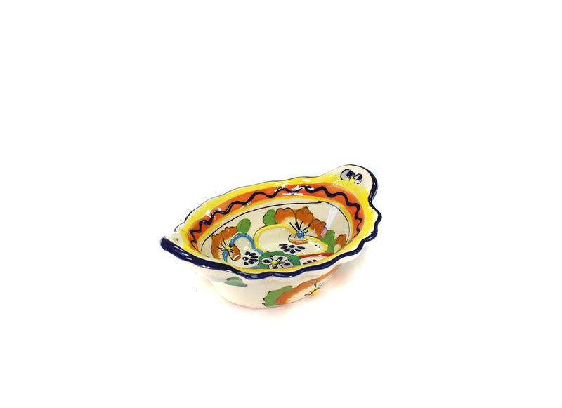 Oval Bowl with handles   4.5"x7"-   QA0058