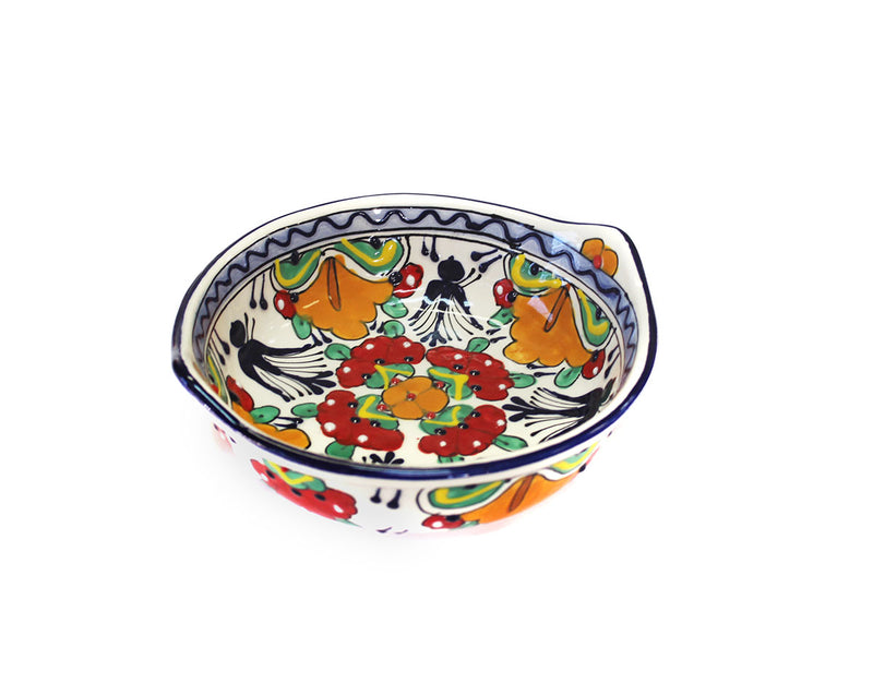 Small Bowl With Handles 5"-   QRV0047