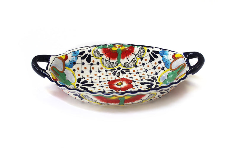 Oval Bowl With Handles- 4.5" X 7"-   QZ0058
