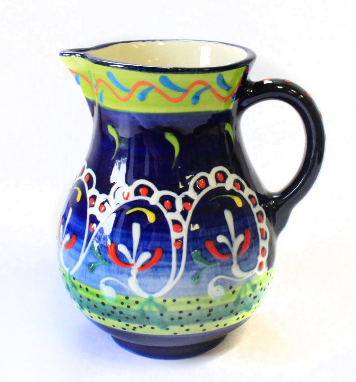 10” Belfast Pitcher Blue & Green- RS1037