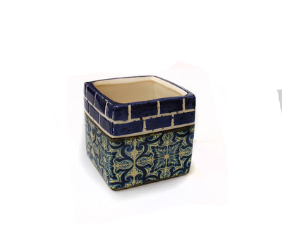 3" Printed Square Pot- RS4203