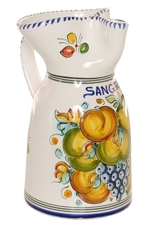 """Fruta"" Style Sangria Pitcher - 10"" Tall"
