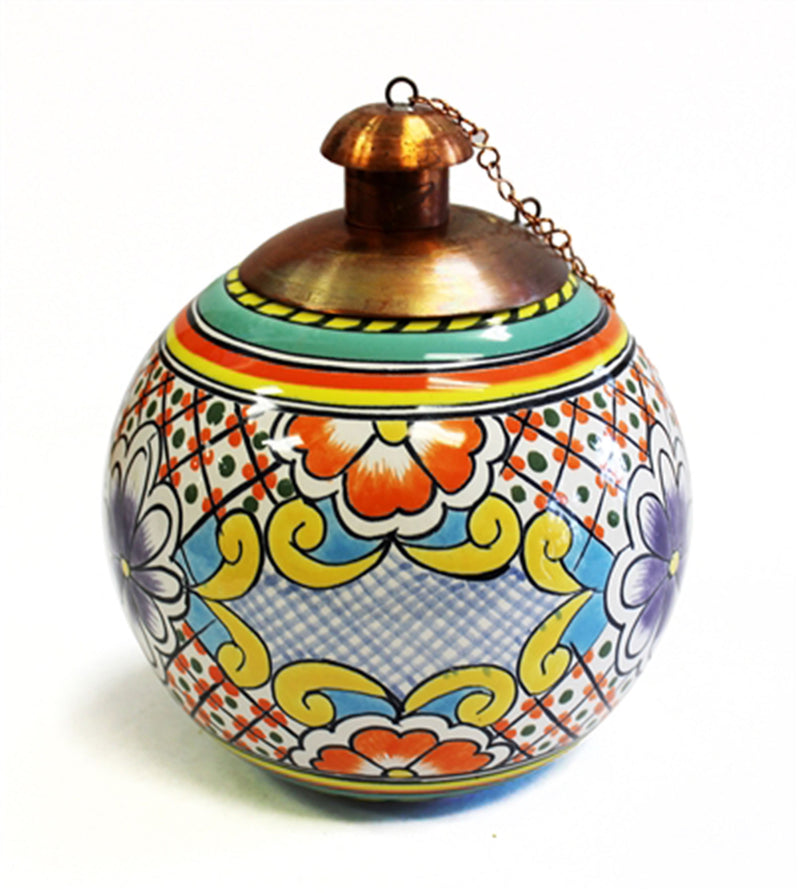 Alhambra Weave Ceramic Tabletop Torch   LCATX1