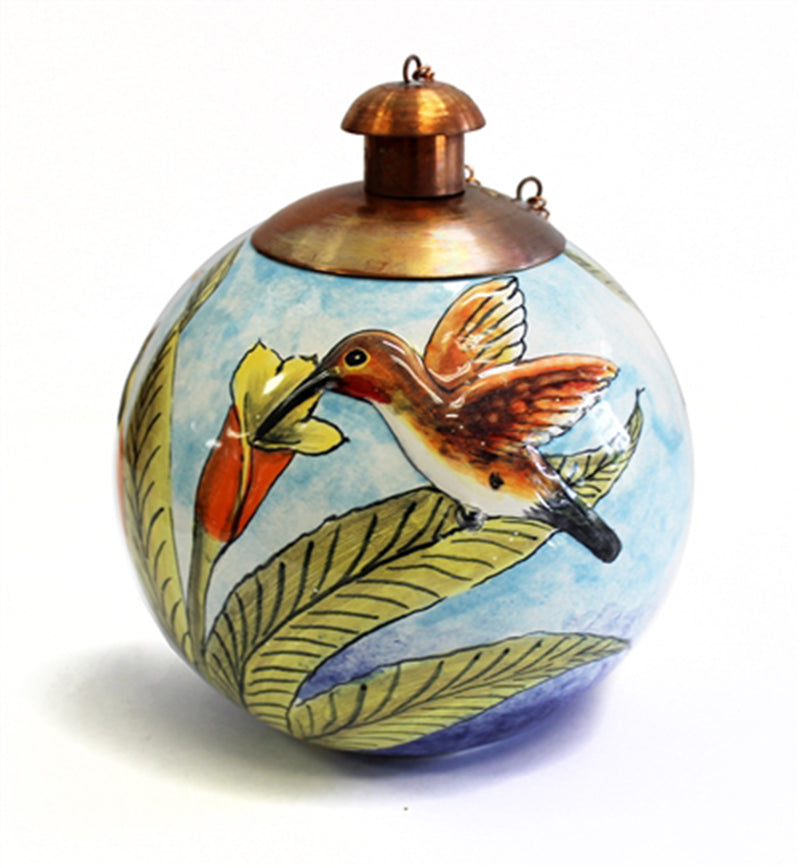 Classic Ceramic Hummingbird Tabletop Torch