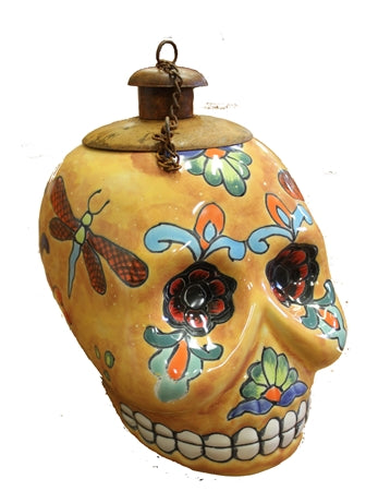Day of the dead skull torch
