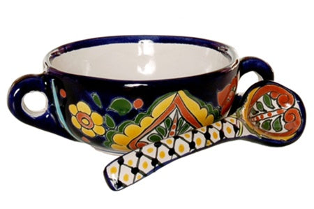Sauce Boat With Handles and Spoon