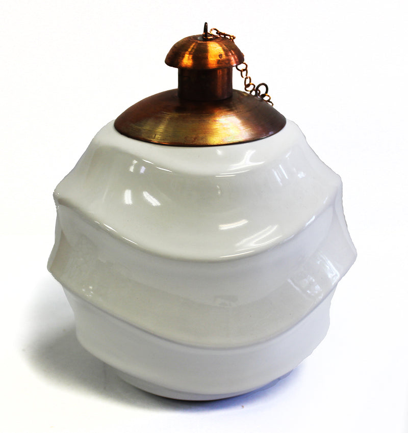 Minimalist Wave Ceramic Tabletop Torch