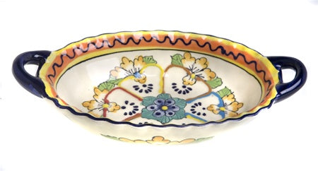 "Oval tray w/ handles 6.5"" X 11"""