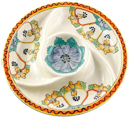 "Divided tray 13.75"" dia"