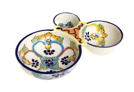 Olive dish w/ 3 compartments