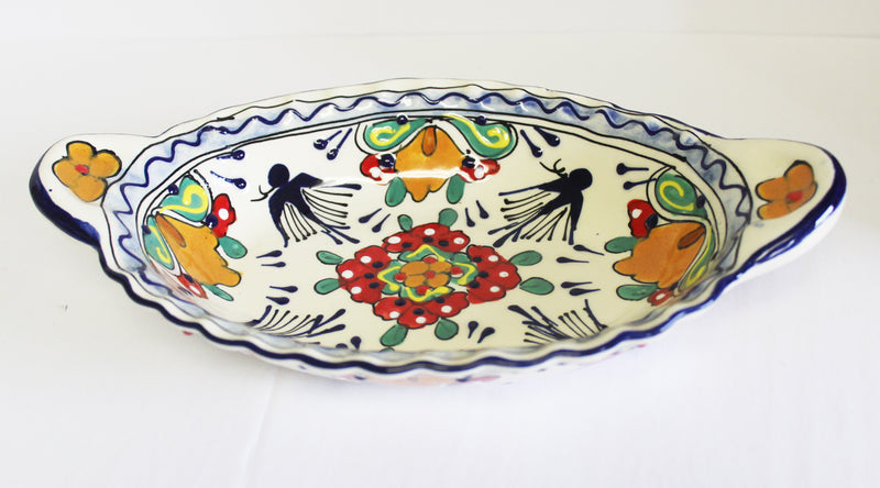 Oval Tray With Handles- 6.5" X 11"-   QRV0059