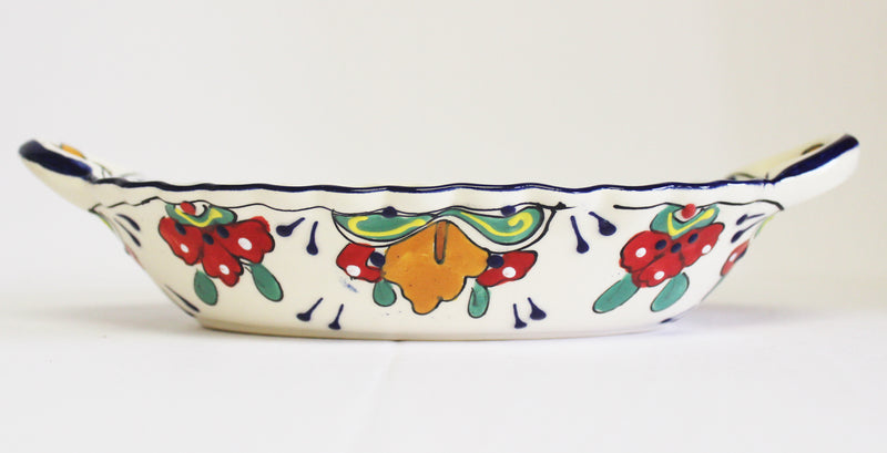 Oval Tray With Handles- 6.5" X 11"-   QRV0059