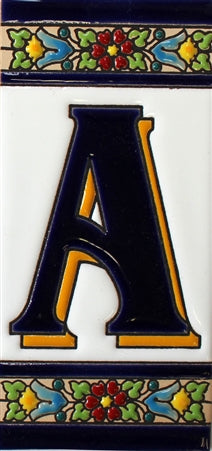 Cadiz A Spanish Ceramic House Number 6in